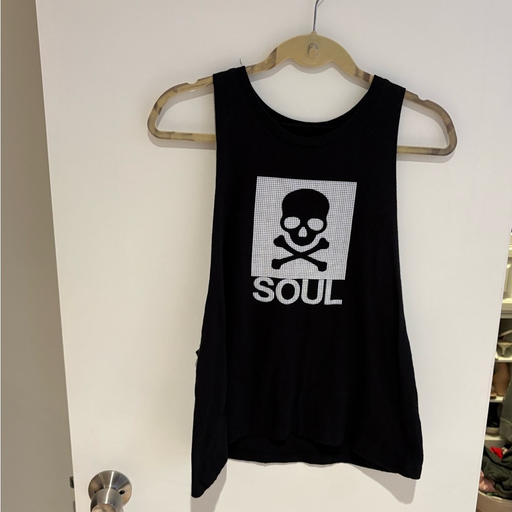SoulCycle Black Skull Tank Top
